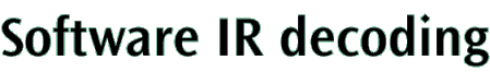 Software IR decoding