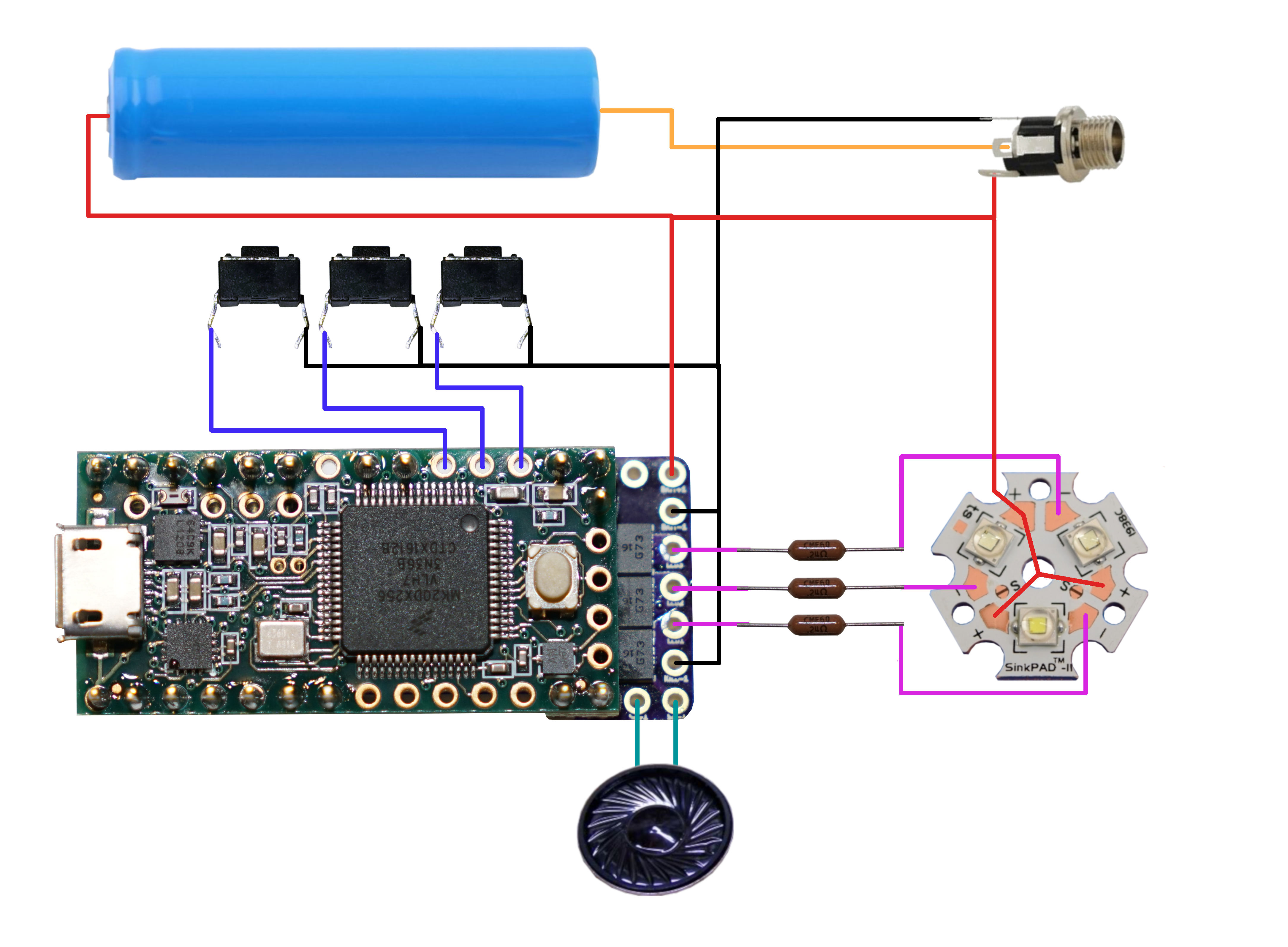 lightsaber electronics